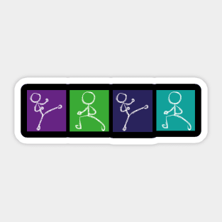 Martial Arts Symbols Sticker